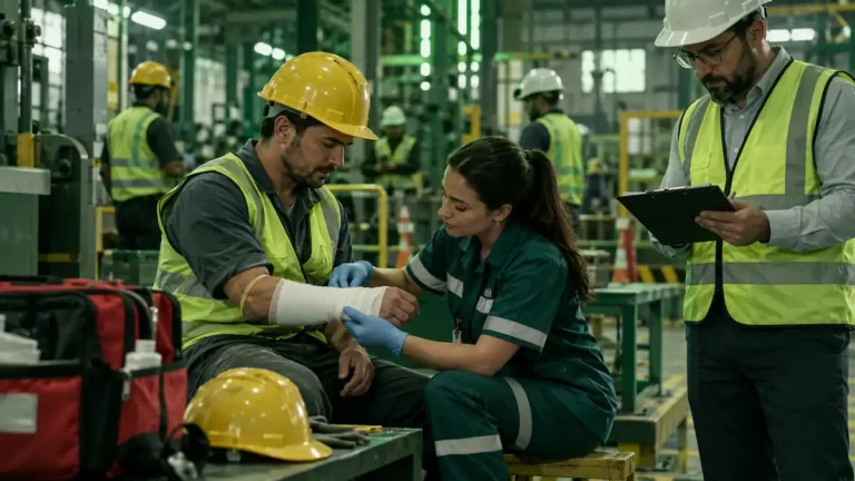 atendimento de primeiros socorros acidente de trabalho